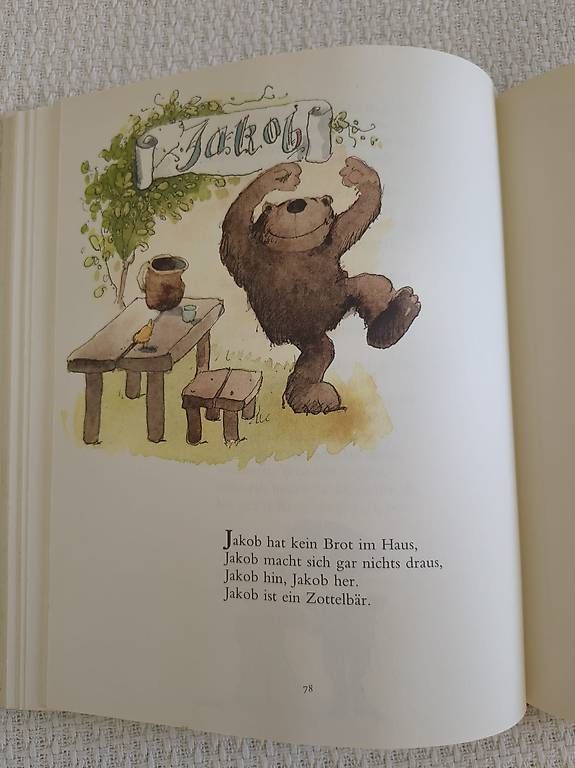 Libri: Janosch "Das große Buch der Kinderreime" - Diogenes Verlag – Usato da Allschwil venduto da droledezebre 3