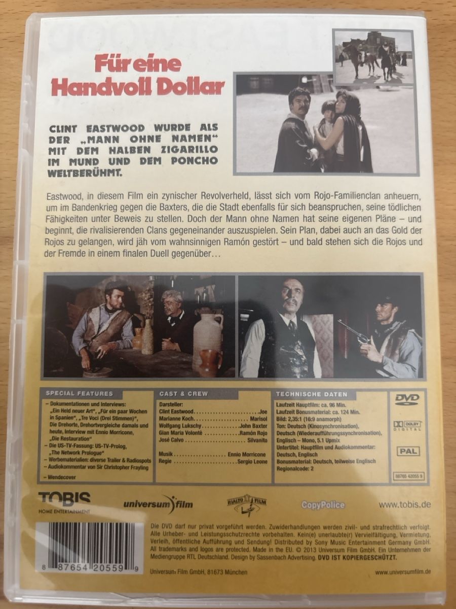 Tutti i DVDs: Für eine Handvoll Dollar – Usato da Egg b. Zürich venduto da Luckybilly 1