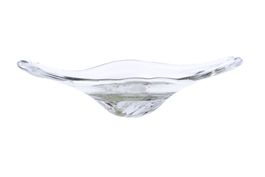 Vintage Glas Schale Skulptural – Mid Century Modern – 35 cm