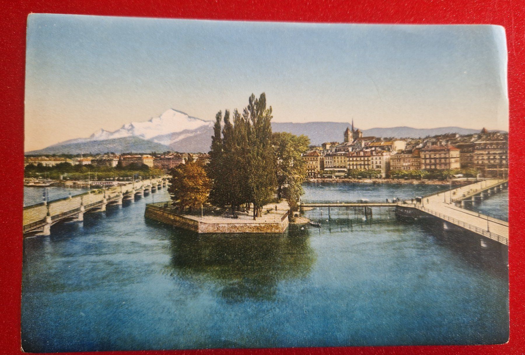 Carte collezionabili: Genève - Vogelschau (sehr alt/ ca 40er-Jahre) – Nuovo (secondo la descrizione) da Melchnau venduto da Fishel