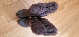 Winterstiefel mit Pelz, braun, Grösse 37