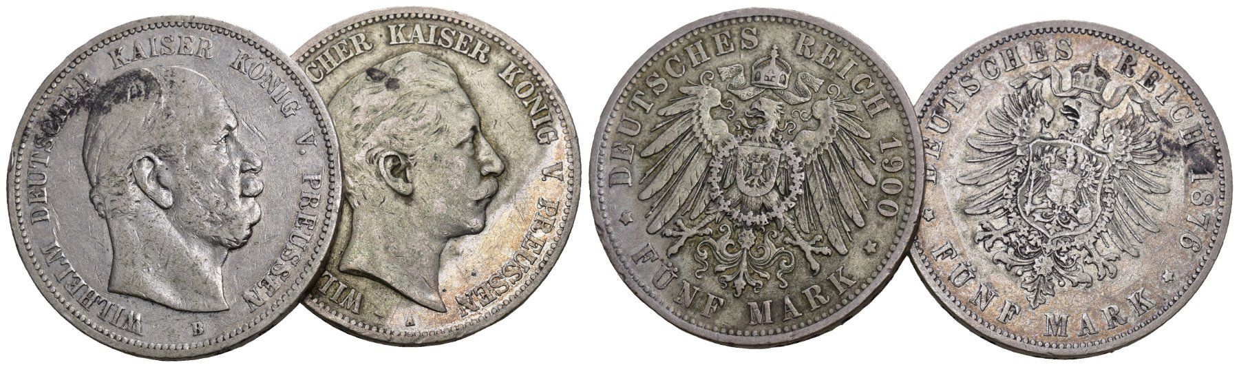 Tutti le monete: Deutschland Preussen 1900+1876 – Usato da Bern venduto da numismatictops