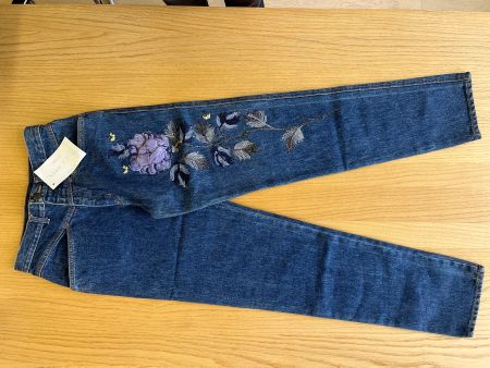 Jeans Club Voltaire, Grösse M/44, Stickerei, Hose