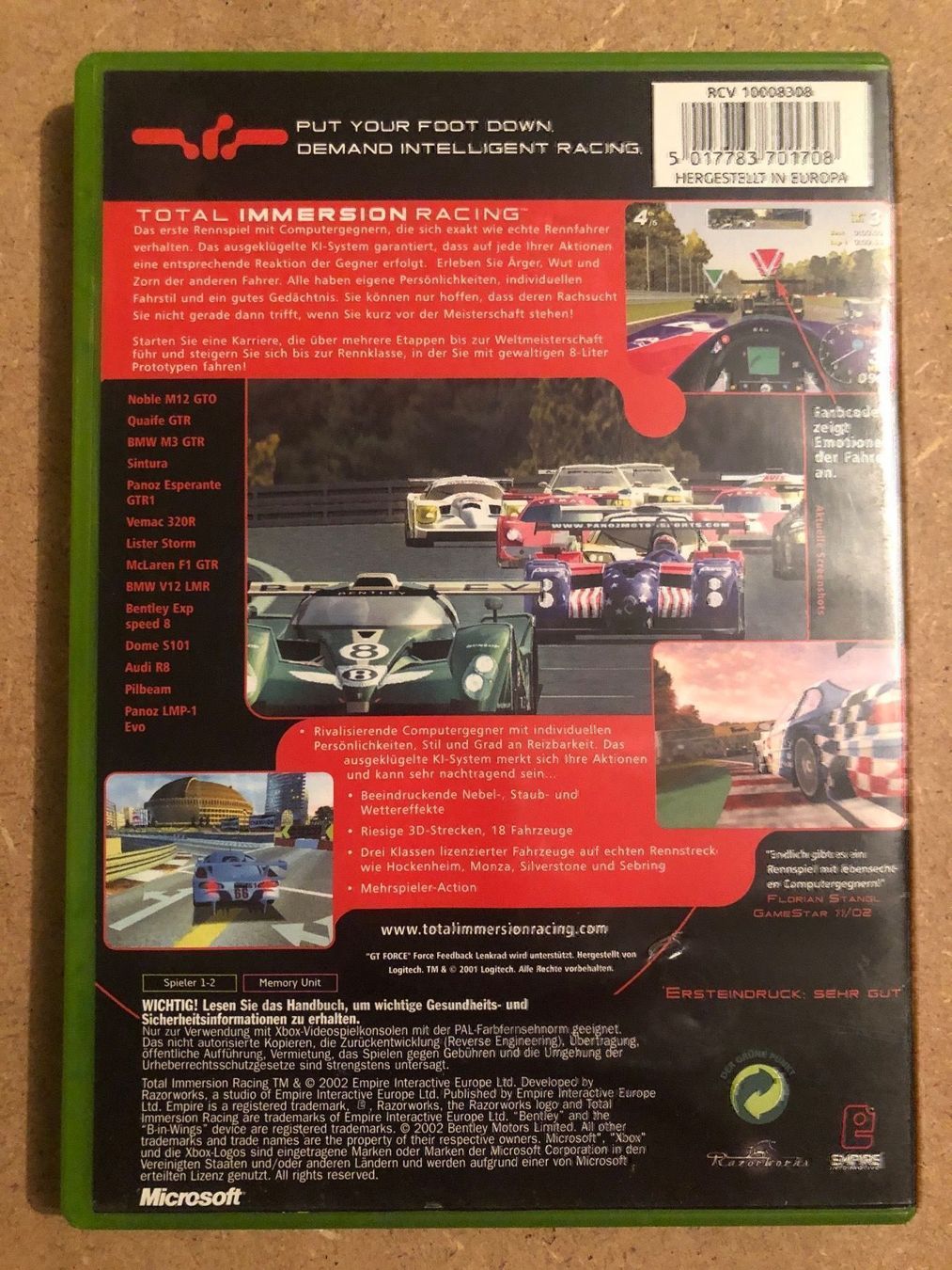 Giochi: Total Immersion Racing für Xbox – Usato da Kestenholz venduto da Mad18 1