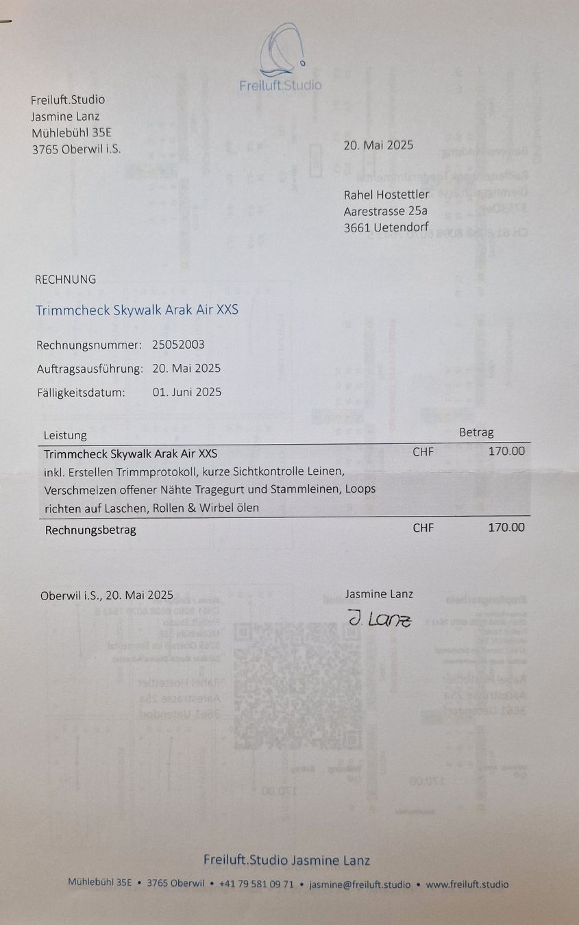 Sport dell'aria & Aquiloni: Gleitschirm Arak Air XXS Skywalk – Usato da Uetendorf venduto da Rahel_H 2