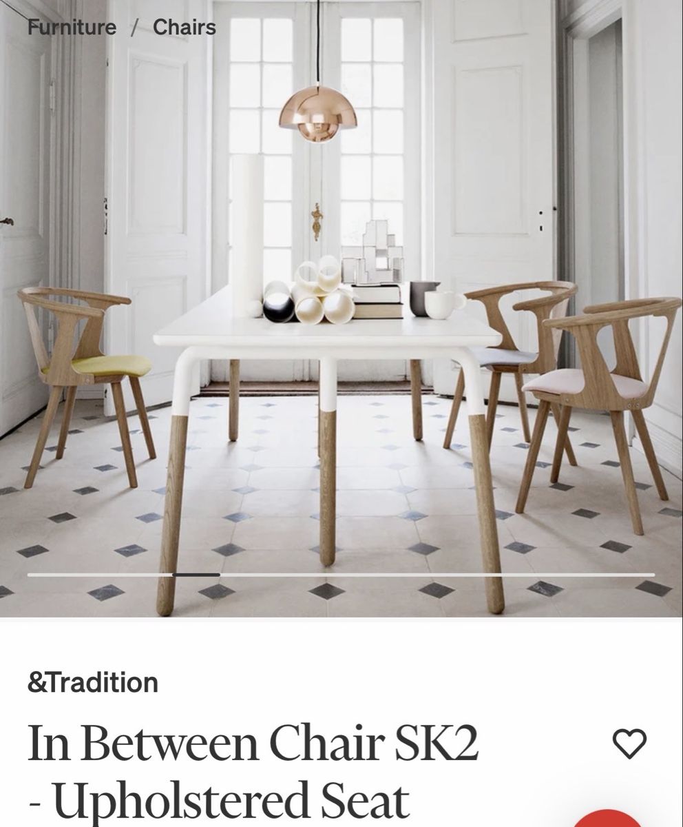 &Tradition Sedie: &tradition upholstered in between chair SK2 – Nuovo e nell'imballaggio originale da Küsnacht ZH venduto da cla_8p2z