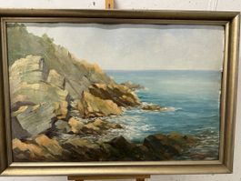 Gemälde Meerküste Wasser 🌊 🖼️