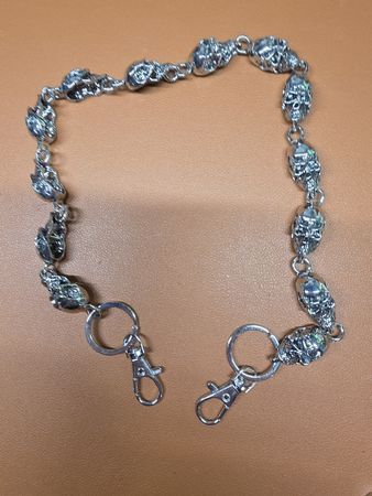 Biker-Totenkopf-Hose-Chains, Skull-Motiv,Accessoires,Neu