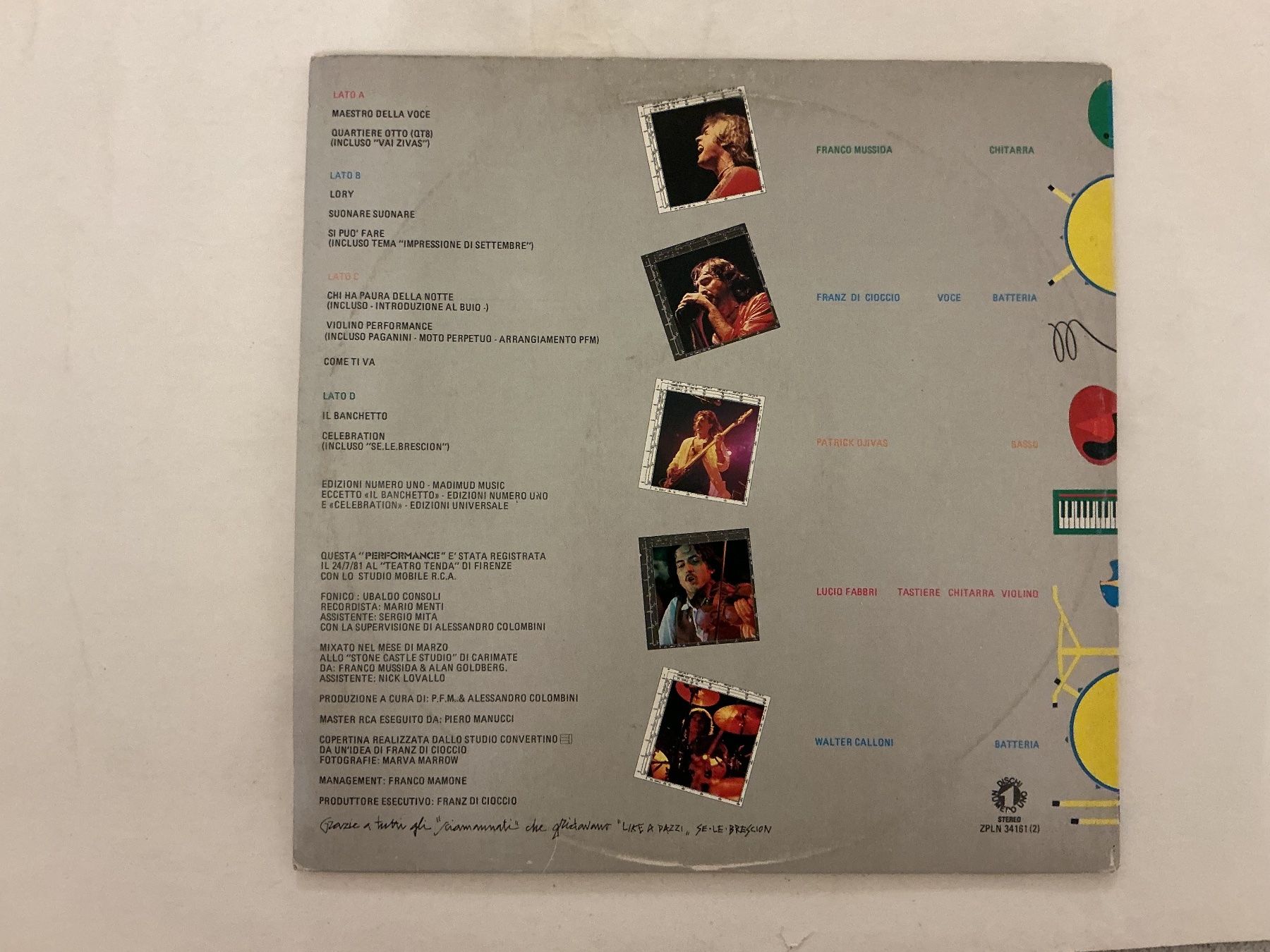 Dischi in vinile: PFM Premiata Forneria Marconi 2-LP - Performance – Usato da Winterthur venduto da Tumko-Vinyl 2
