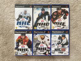 NHL 2001-06 6x PS2 Games Set Bundle