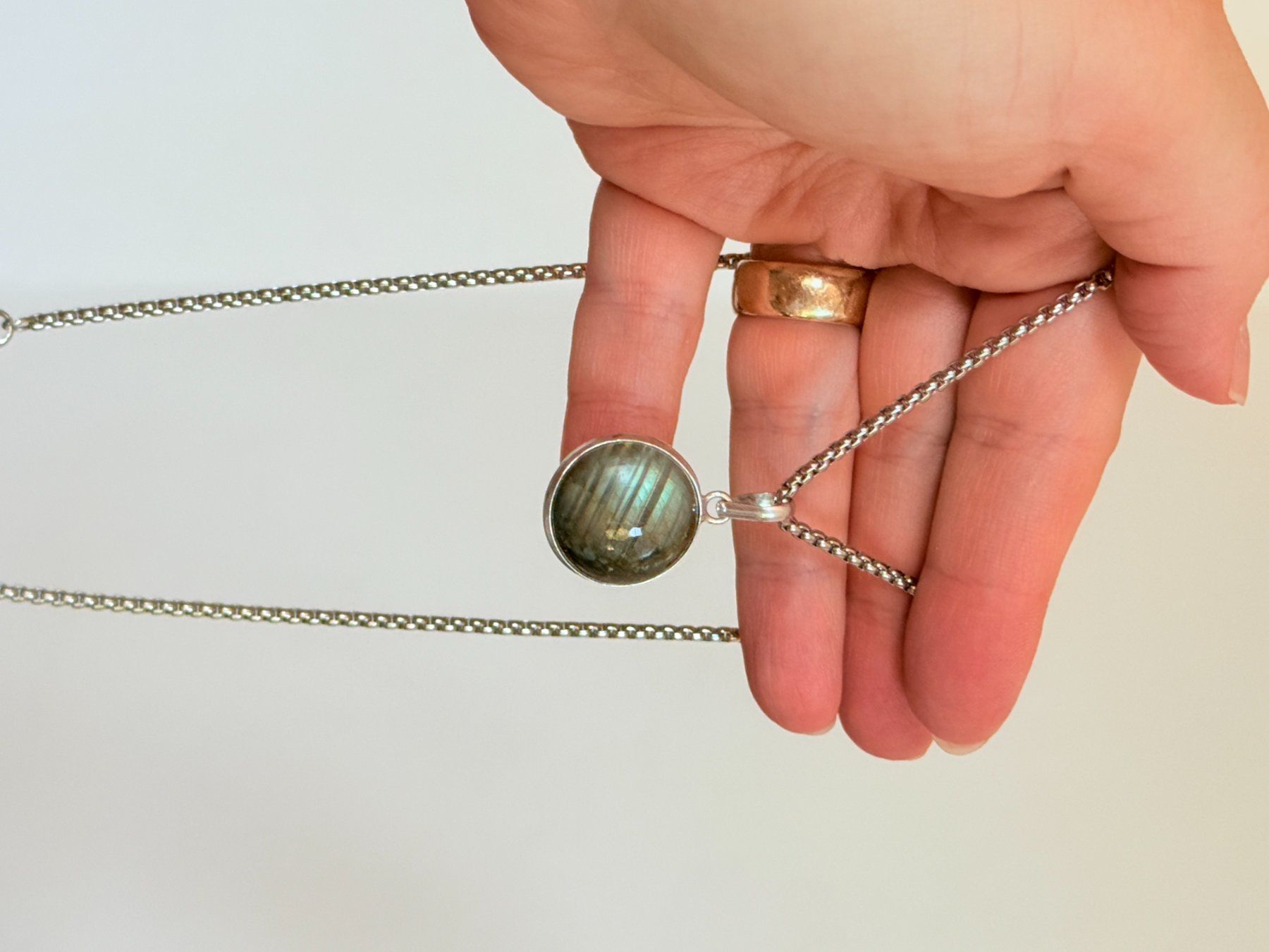 Catenine: Collier labradorite, élégant et tendance ✨ – Nuovo e nell'imballaggio originale da Genève venduto da AWWA 9