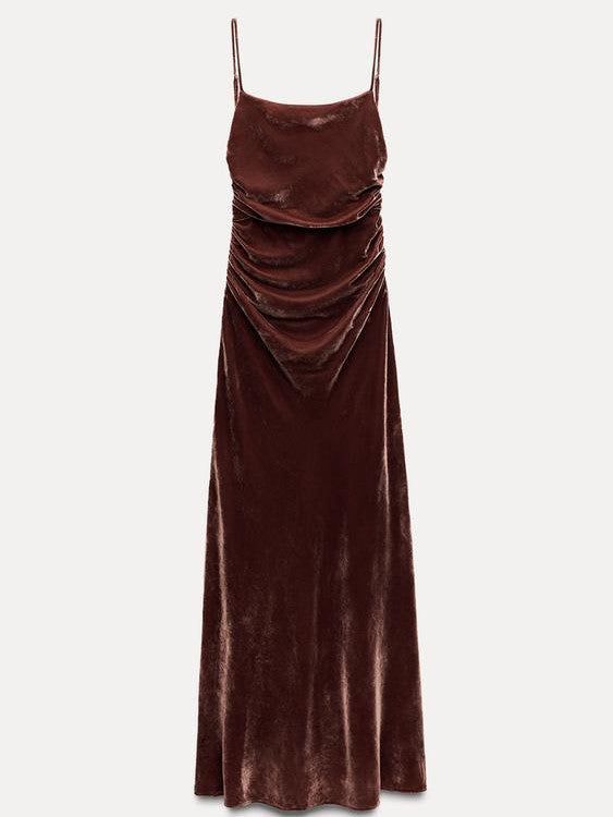 Zara Vestiti: Samtig Maxikleid  Gr. S - Neuwertig – Nuovo e nell'imballaggio originale da Siebnen venduto da koschitoschi 7