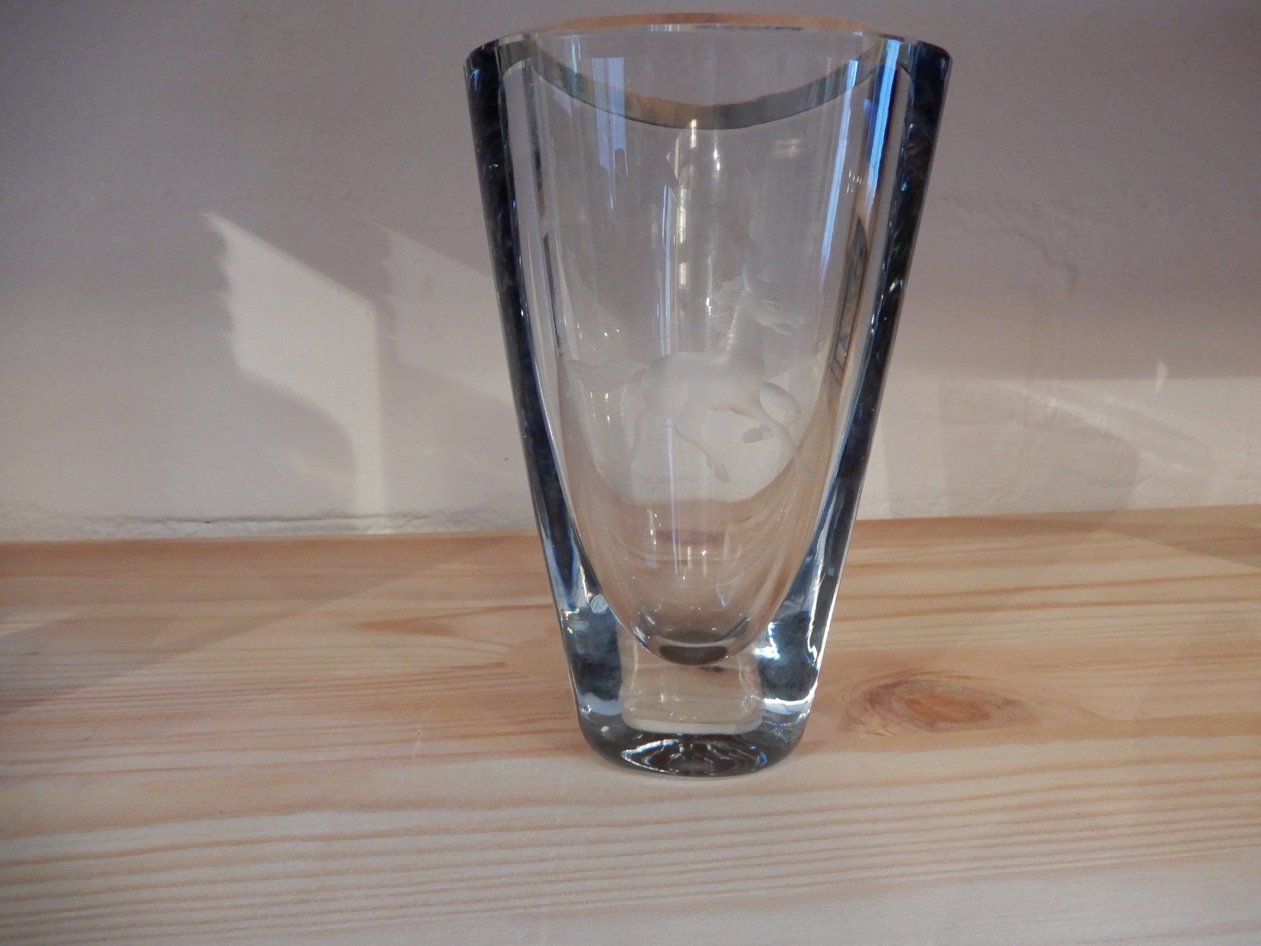 Vase & Récipients: Glasvase mit Pferdemotiv, Höhe ca. 16 cm – D'occasion à Erstfeld par Mario_boe0 1