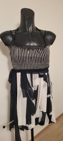 Kleid, Schwarz/Weiss, Gr. 46 IT