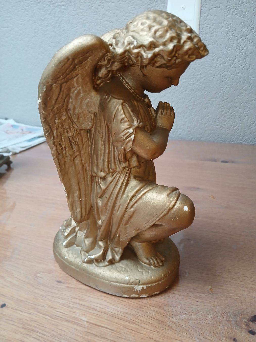 Statuette: Deux anges  19 em en plâtre – Usato da Corcelles-Payerne venduto da evalyne 4
