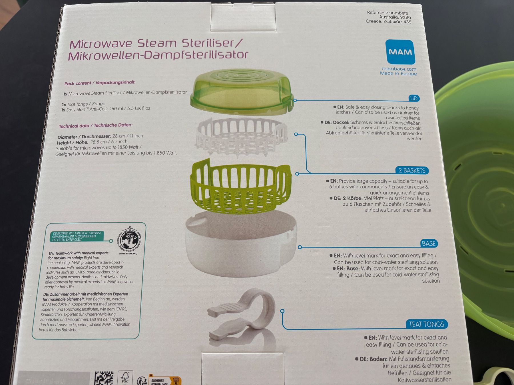 Mam Repas pour bébés: MAM Mikrowellen-Dampfsterilisator – D'occasion à Wohlen AG par kissne4 8