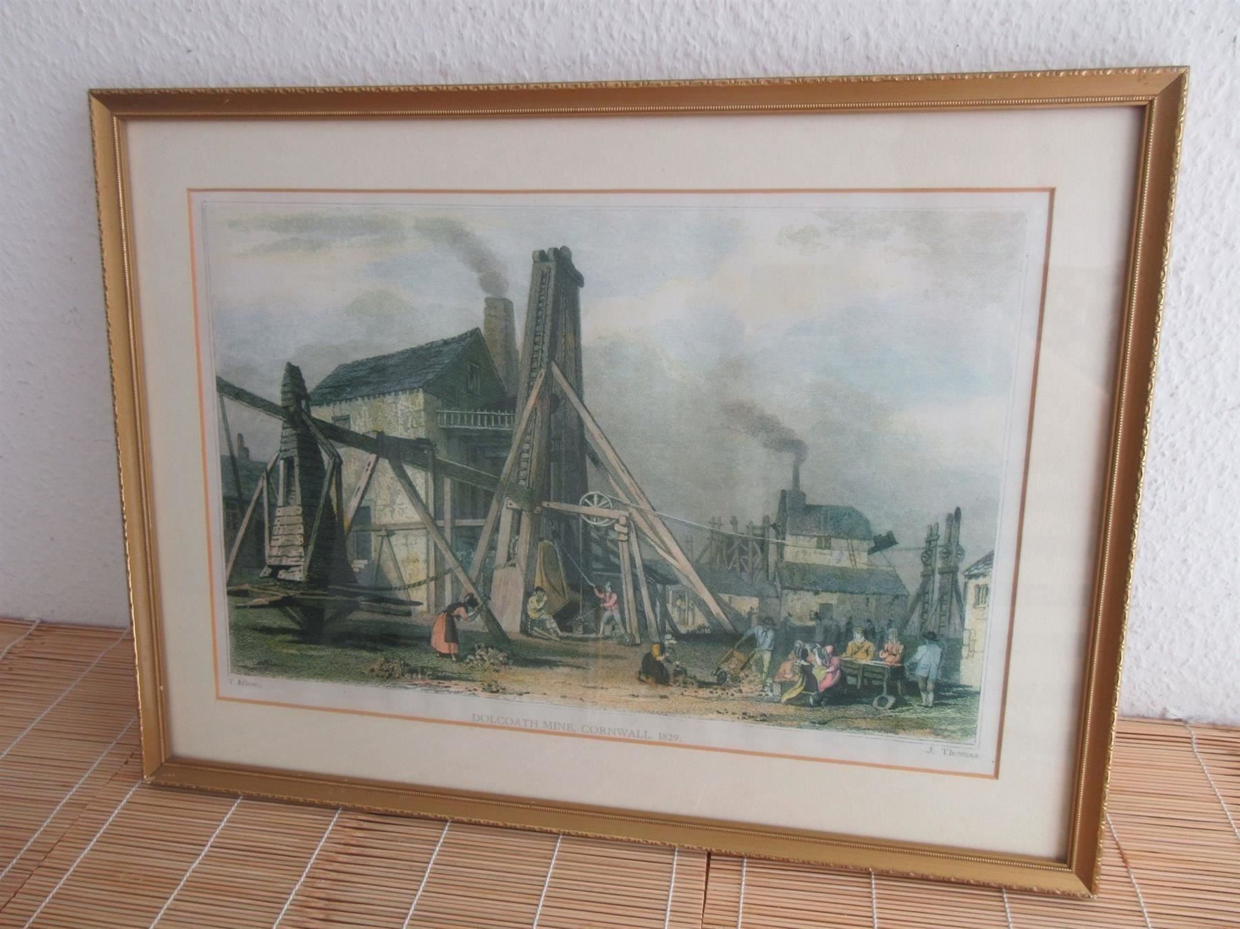 Incisioni: Dolcoath Mine Cornwall 1829 – Usato da Binningen venduto da mondoantico