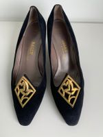 Neuwertiger Echt-Leder schwarzer BALLY PUMPS 39 Damenschuh