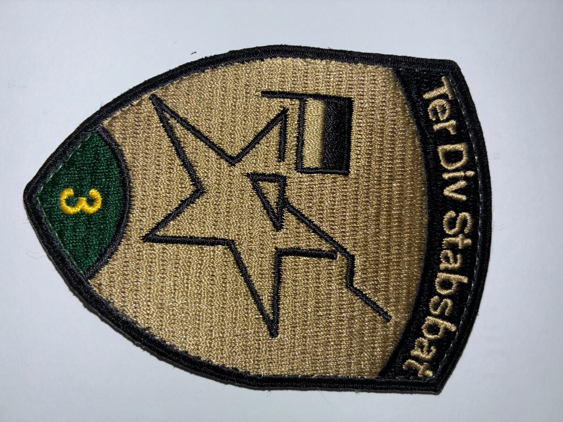 Schweizer Armee Plaketten & Abzeichen: Klett Ter Div 3 Stabsbat. Kp I – Gebraucht aus Oberiberg von reimet