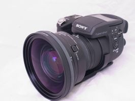 AusVerkauf Sony DSC R1 Kamera Carl Zeiss 24-120mm VCL Blitz