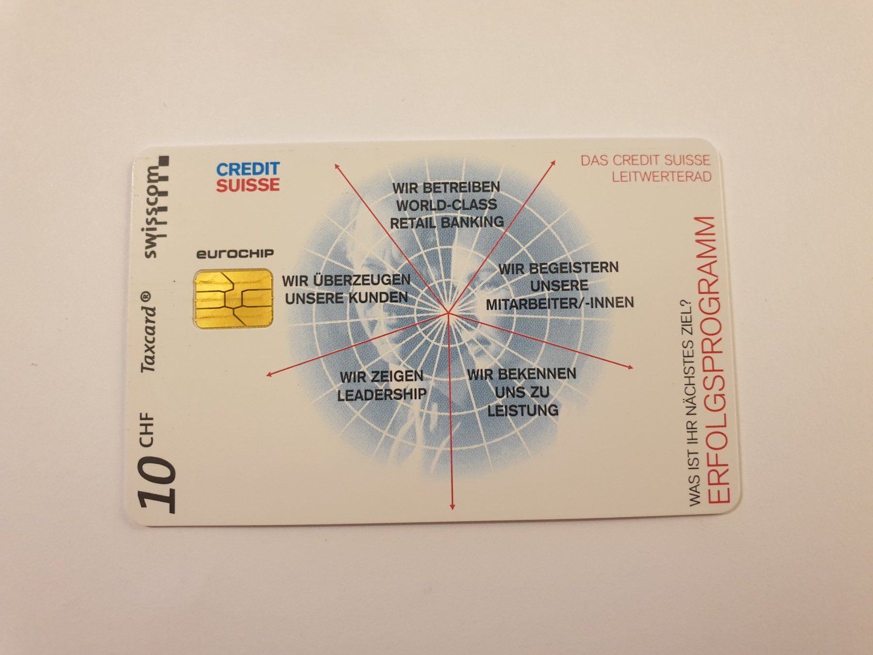 Schede telefoniche: Credit Suisse Erfolgsprogramm – Usato da Rain venduto da chesz
