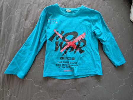 Langarmshirt MEMOCAN blau Grösse 5-6 Jahre