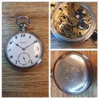 Eterna Chronomètre Silber Taschenuhr