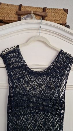 Schönes Strickkleid, gehäkelt & leicht, der Strand ruft!!