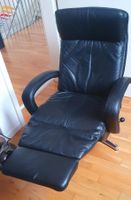 Relax Ledersessel, manuell verstellbar