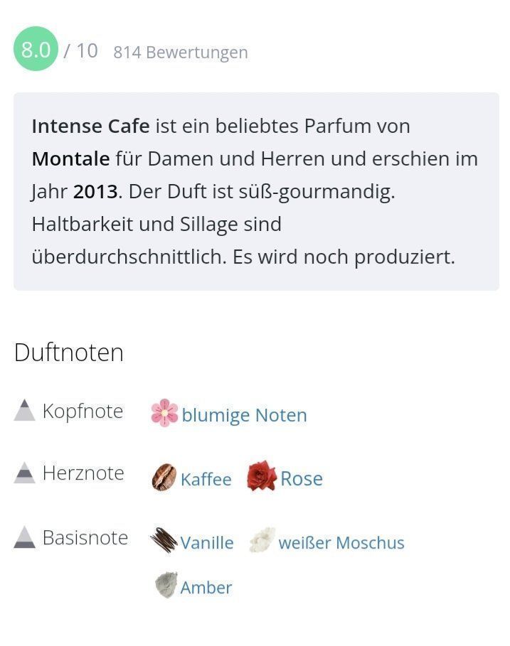 Profumi & Eau de Toilette: 5 ml MONTALE INTENSE CAFE ABFÜLLUNG – Nuovo (secondo la descrizione) da St. Gallen venduto da CaliSunshine 3