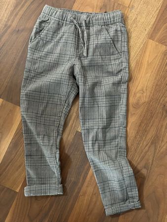 H&M Stoffhose Gr.116 Karohose Herbst Chino