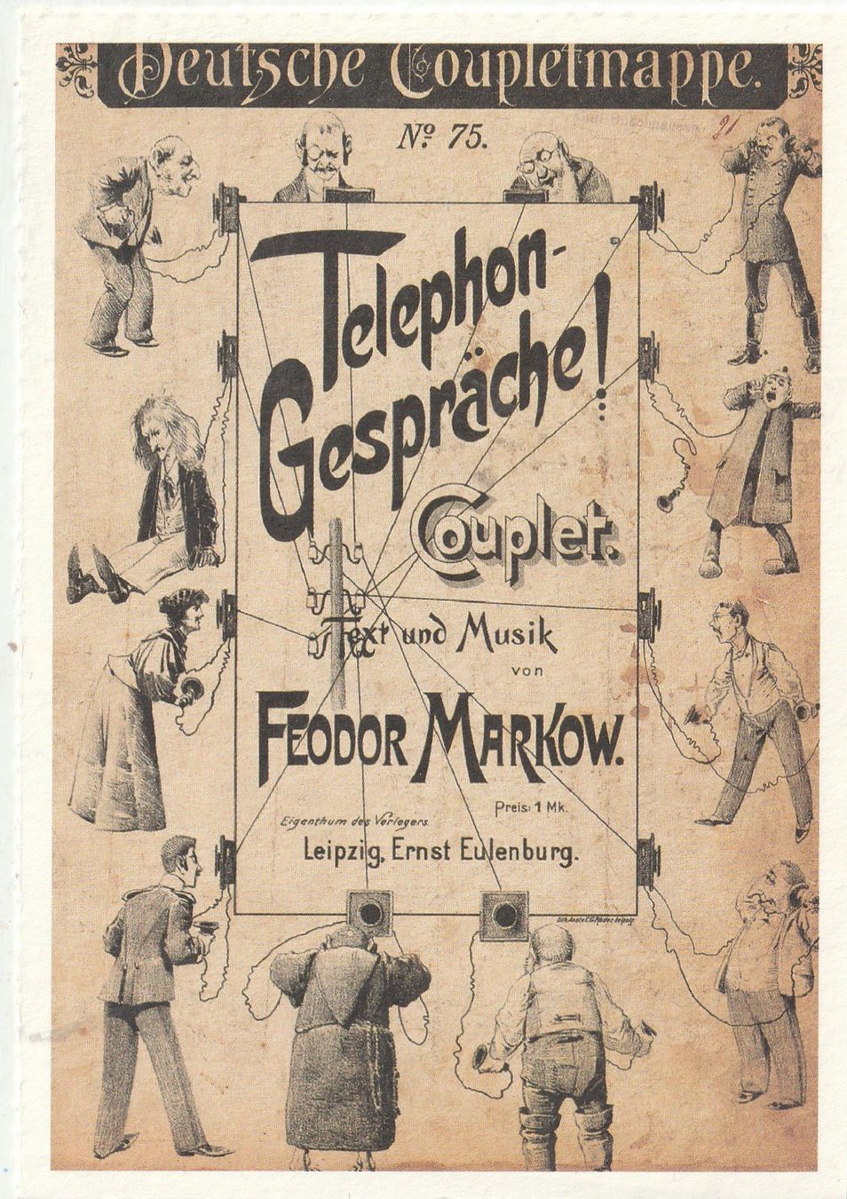 Cartes postales: Telefongesprächen Damals – D'occasion à Lumbrein par made02