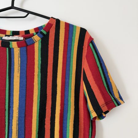 Zara Striped T-Shirt Size M