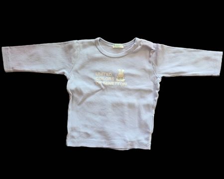 Benetton Langarmshirt Gr. 62, lila, süss! 🐰