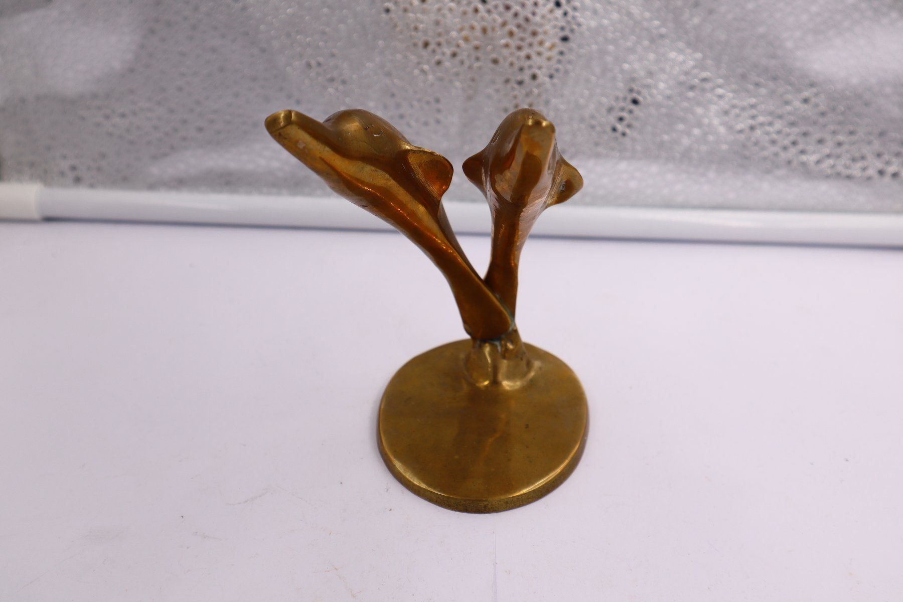 Sculture & Statue: Delfin Messing Figur Vintage Antik mit 2 Delfinen – Usato da Baden venduto da TellsKuchenhaus 6