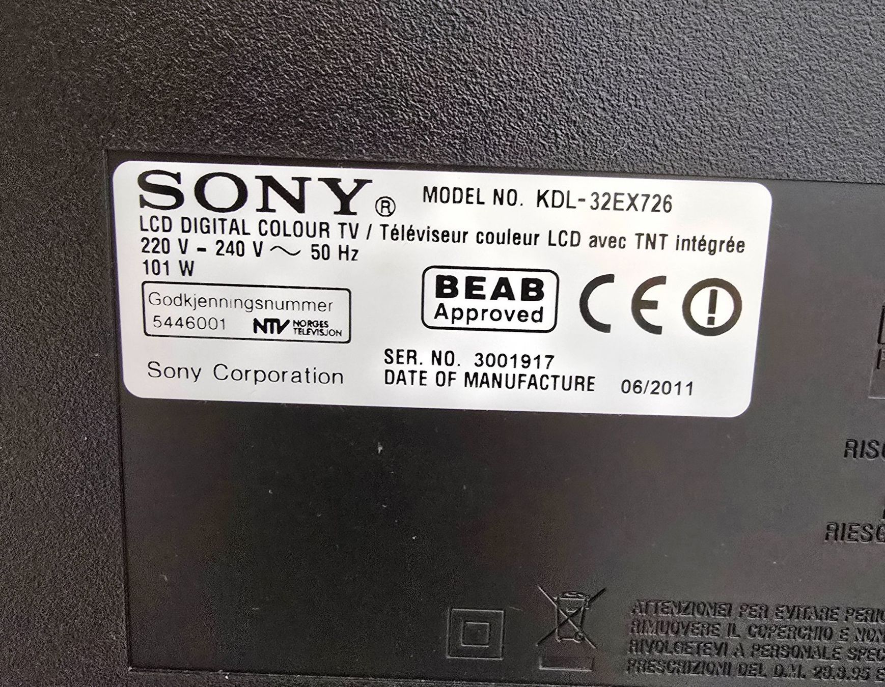 Sony Televisori: Sony Bravia TV 32" – Usato da Sempach venduto da Fab0000 3