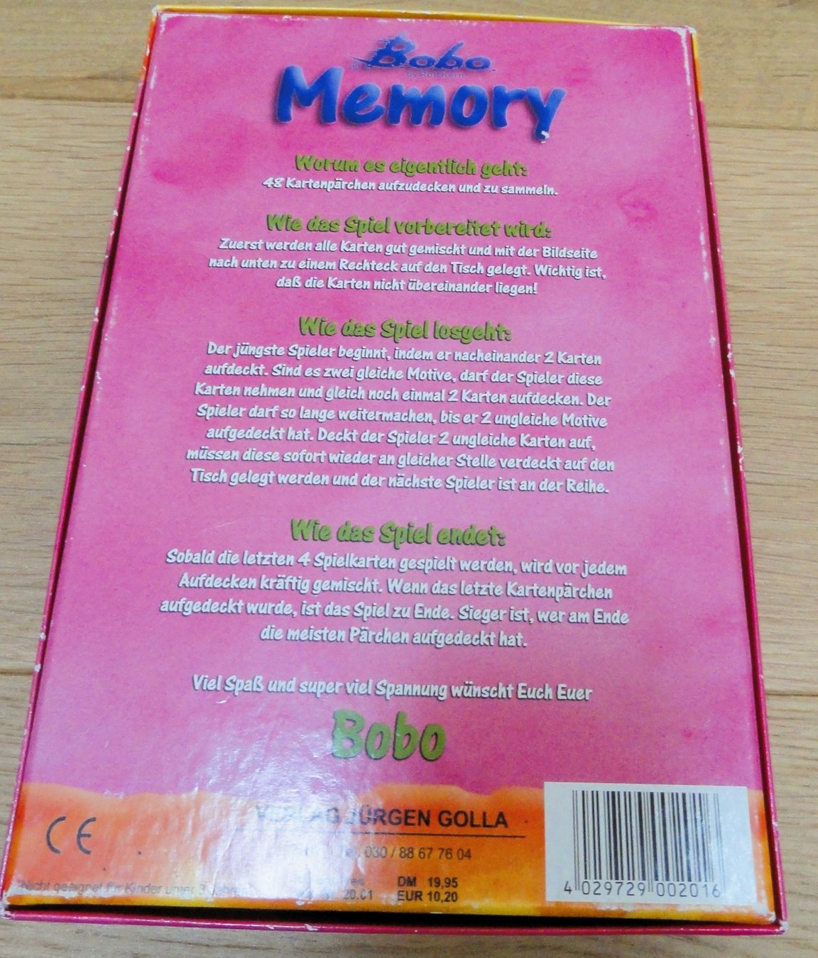 Giochi: Memory - Bobo 👀 – Usato da St-Livres venduto da lune_bleue 3
