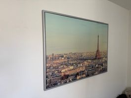 Grosses Paris Bild mit Eiffelturm, sehr guter Zustand!