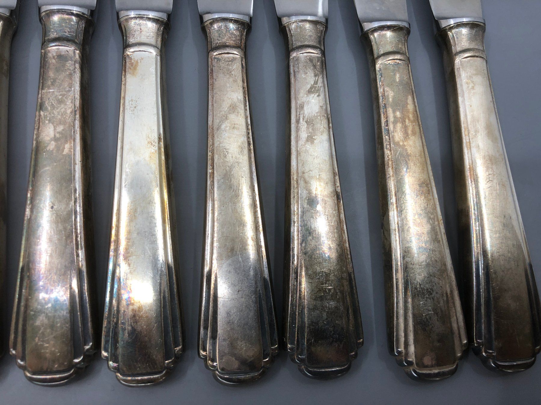 Posate: 10 Tafelmesser versilbert Art Deco – Usato da Basel venduto da Tiabeanie 3