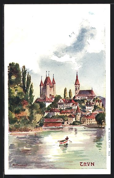 Cartes postales: Bern, Ortsansicht vom Wasser aus – D'occasion à Berlin par bartko-reher