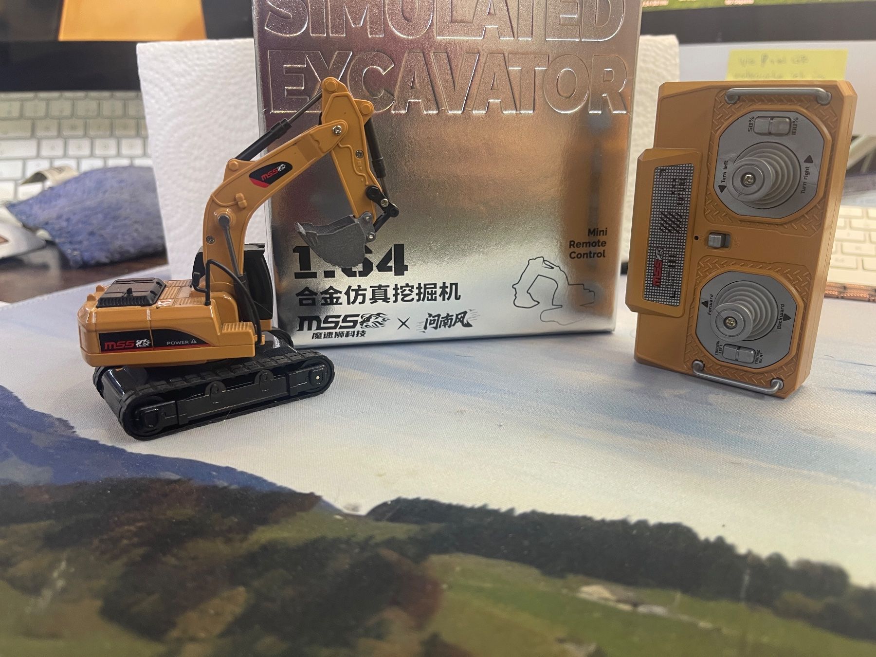 Escavatori: Mini-Bagger aus Metall 8-Kanal 1:64 RTR – Nuovo (secondo la descrizione) da Oberiberg venduto da Smandli 3