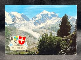 Piz Roseg Engadin: Rosegtal mit Piz Roseg und Piz Bernina