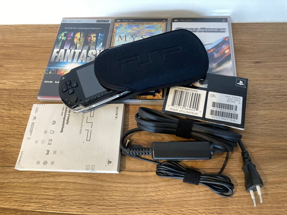 Vhbw Cavo USB Per Sony PlayStation Portable PSP-1000, 2000, 3000, Slim E Lite - Lunghezza 1 M, Nero - Trasferimento Dati E Sincronizzazione
