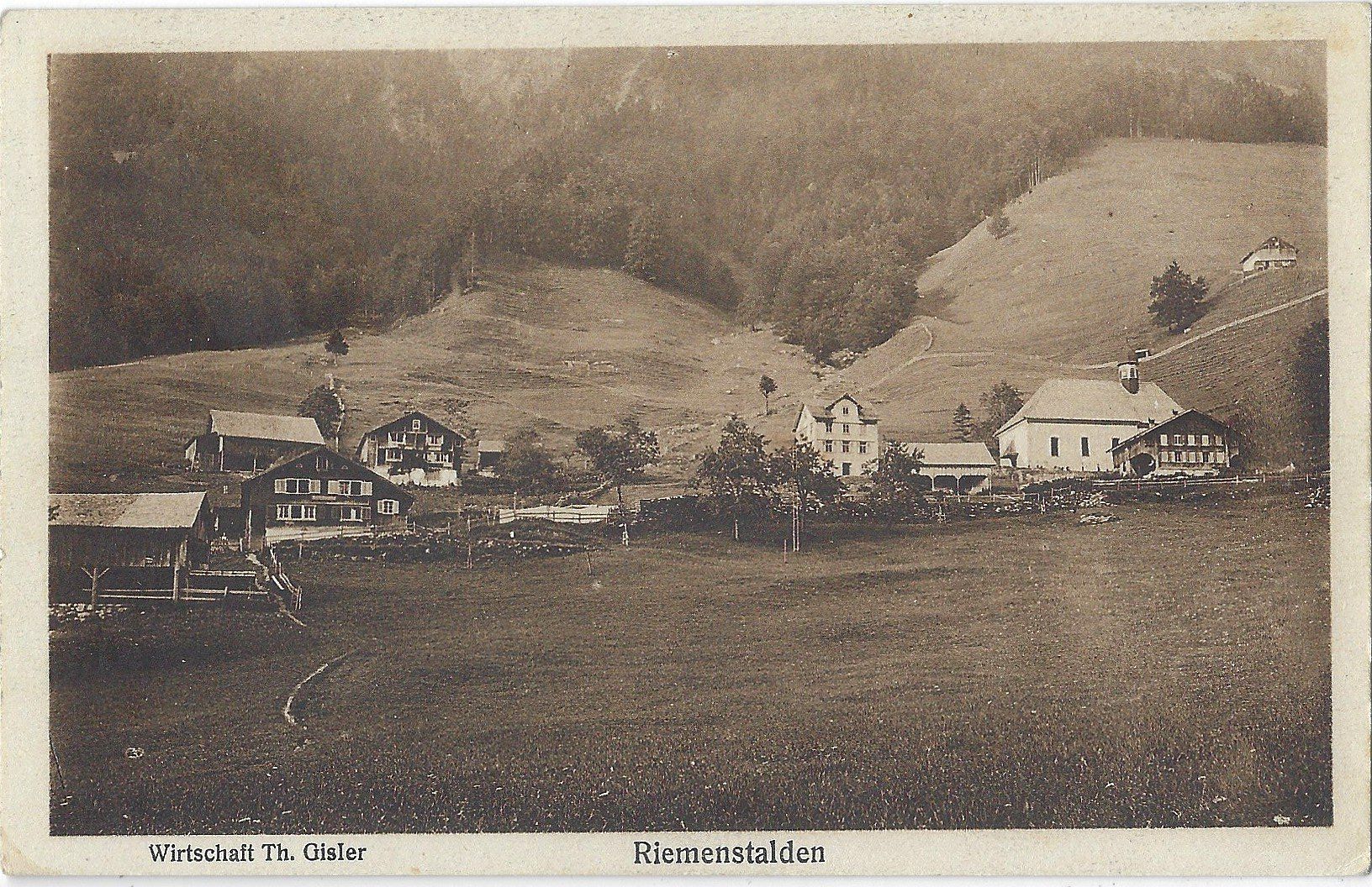 Cartoline postali: Wirtschaft Th. Gisler     Riemenstalden – Usato da Bütschwil venduto da Jackson1A