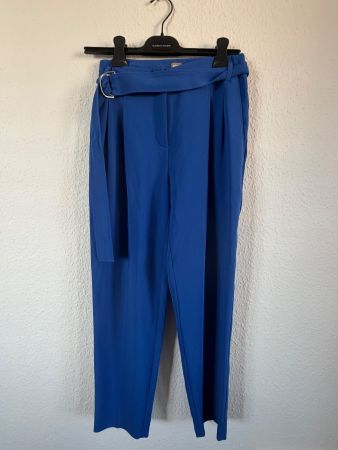 BOSS – Pantalon bleu cobalt à ceinture Taille 36