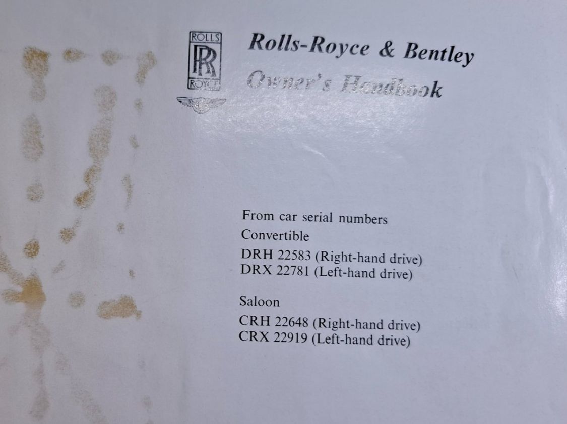 Rolls-Royce Automobili: Rolls-Royce Corniche Benutzer Handbuch  1976 – Usato da Schlieren venduto da Alena020_0 3