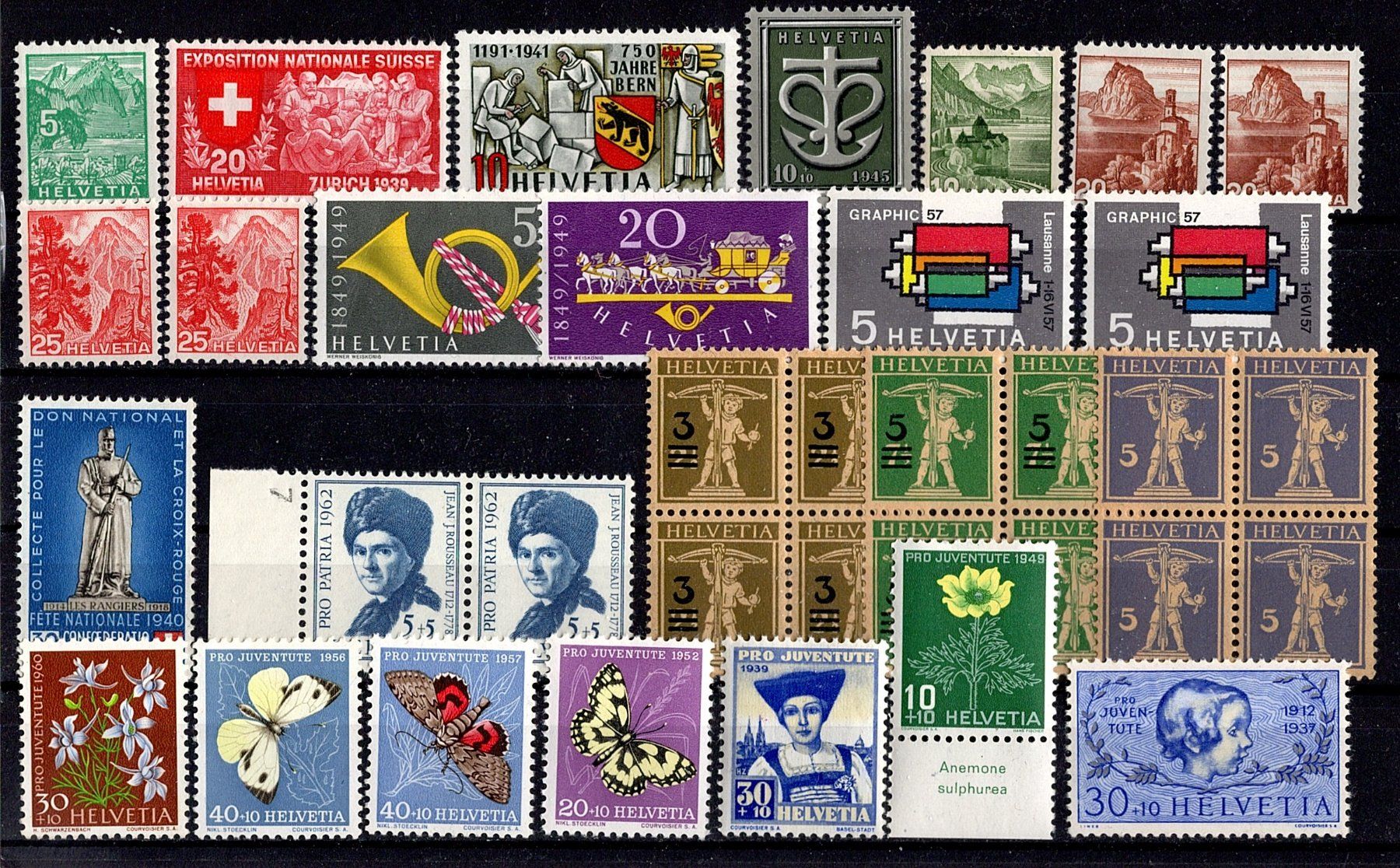 Tutti i francobolli: Einzelwerte und Viererblocks (843) – Nuovo (secondo la descrizione) da Burgdorf venduto da blinky01
