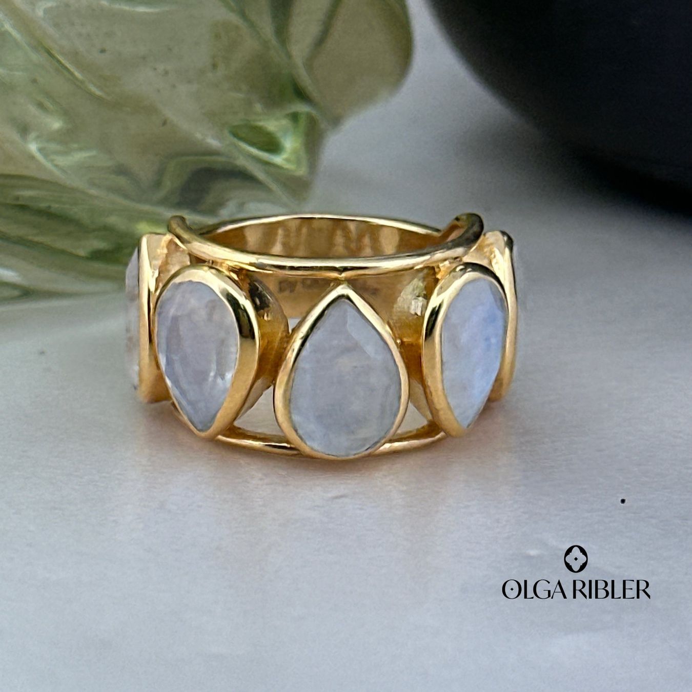 Olga Ribler Anelli: Mondstein Ring – Sterling Silber Grösse 55 – Nuovo (secondo la descrizione) da Luzern venduto da byolgaribleroutlet 7