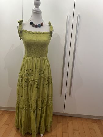 Summer Dress: Esqualo Green Dress, EU34 Maxi Style