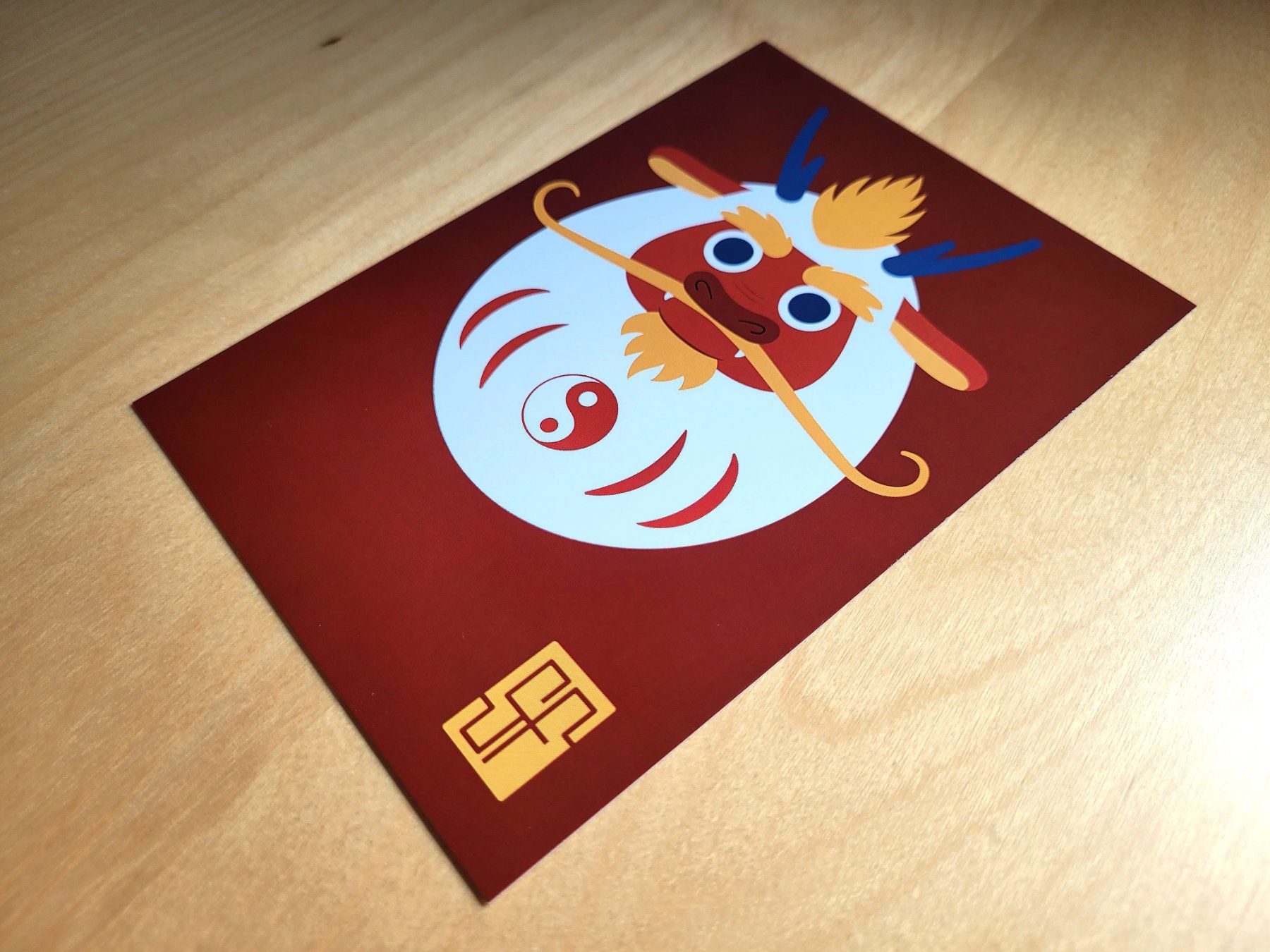 Cartoline postali: Postcard Dragon / Daruma Zodiac Collection – Nuovo (secondo la descrizione) da Bellinzona venduto da SFdesign 2